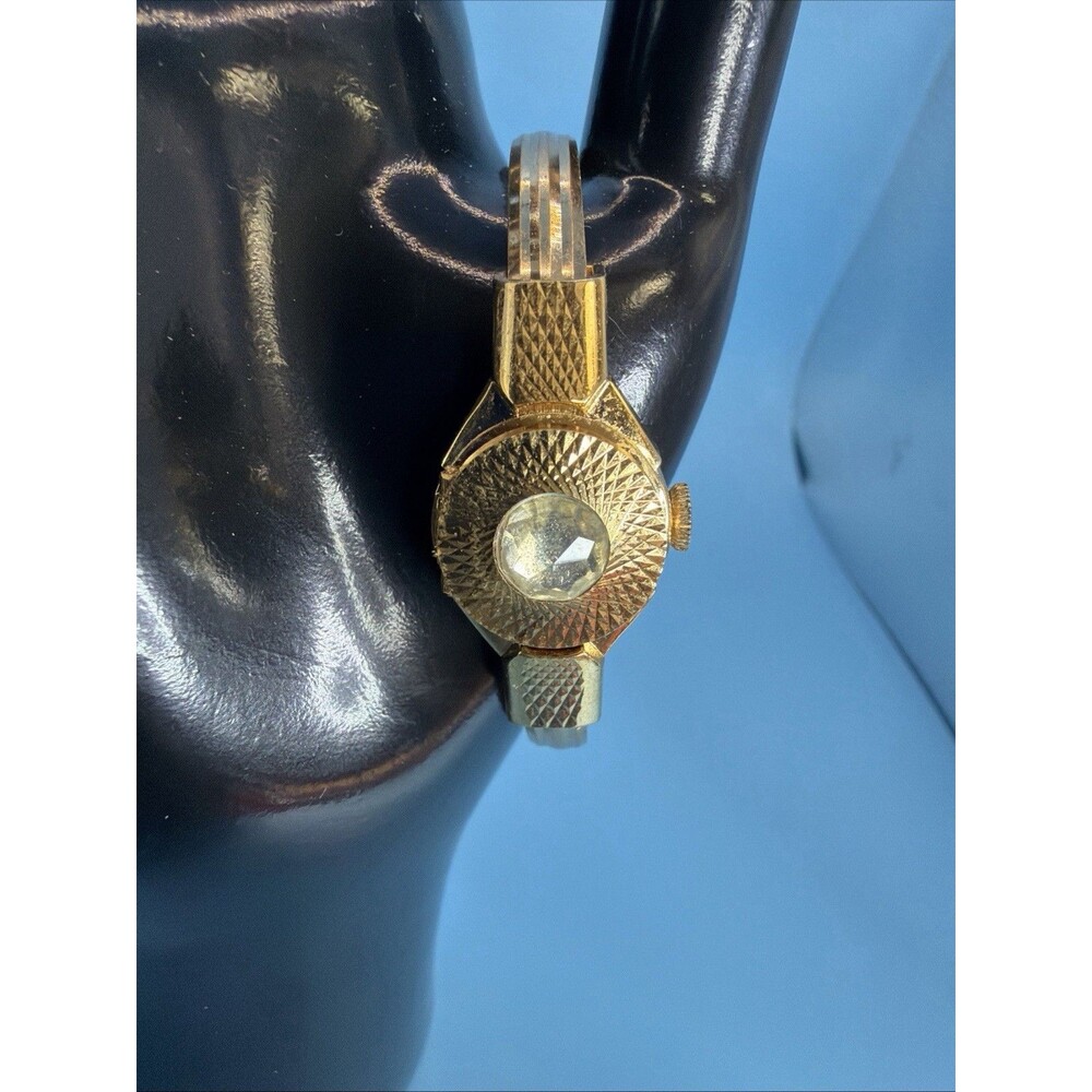 Vintage RIMA 17 Jewels Swiss Mechanical Watch Cover Cocktail Bracelet Running